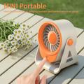 F16 Mini Desktop Fan for Office and Home - Orange