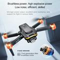 F208 Foldable Professional Drone V.2.0 with 4.5" Screen Remote - Brushless, GPS - Black