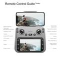 F208 Foldable Professional Drone V.2.0 with 4.5" Screen Remote - Brushless, GPS - Black
