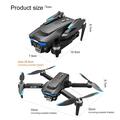 F208 Foldable Professional Drone V.2.0 with 4.5" Screen Remote - Brushless, GPS - Black