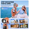 F21 2-in-1 Handheld Camera with Air Cooler Fan - Orange