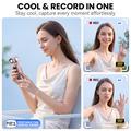 F21 2-in-1 Handheld Camera with Air Cooler Fan - Purple