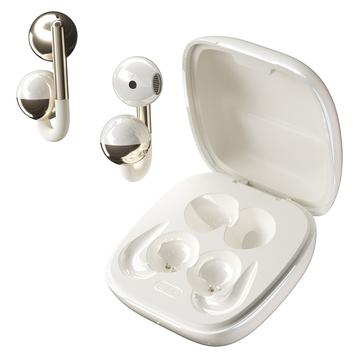 F22 Ear Clip OWS Wireless Headphones with ENC Noise-Reduction and Bluetooth 6.0 - White
