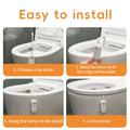 F27 RGB Motion Sensor Toilet Night Light - 2 Pcs. - White