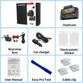 F310 3-Channel Dash Cam - 4K Front, 2K Cabin, 2K Rear - Black