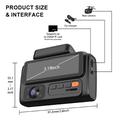 F310 3-Channel Dash Cam - 4K Front, 2K Cabin, 2K Rear - Black