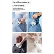 F338 Smart Fingerprint Padlock with 20 Fingerprints, Electronic Key - White