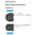 F338 Smart Fingerprint Padlock with 20 Fingerprints, Electronic Key - Black
