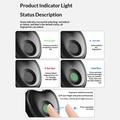F338 Smart Fingerprint Padlock with 20 Fingerprints, Electronic Key - Black