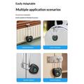 F338 Smart Fingerprint Padlock with 20 Fingerprints, Electronic Key - Black