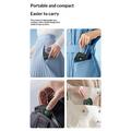 F338 Smart Fingerprint Padlock with 20 Fingerprints, Electronic Key - Black