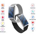 F360 Smart Band - Heart Rate, HRV, SpO2, Sleep Tracking, 44 Sport Modes - Nylon Strap - Grey