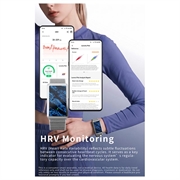F360 Smart Band - Heart Rate, HRV, SpO2, Sleep Tracking, 44 Sport Modes - Silicone Strap - Blue