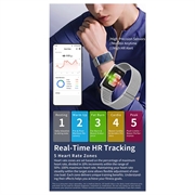 F360 Smart Band - Heart Rate, HRV, SpO2, Sleep Tracking, 44 Sport Modes - Silicone Strap - Red