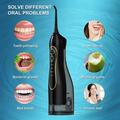 F5 Portable Electric Water Flosser/Oral Irrigator - Black