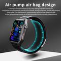 F520 Advanced Smart Watch with Air Pump Blood Pressure Monitoring - Black