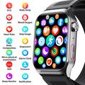 F520 Advanced Smart Watch with Air Pump Blood Pressure Monitoring - Black