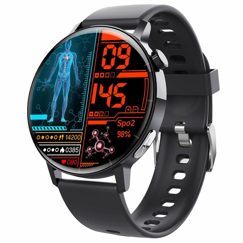 thumbnail image 2 of KUZNEY TK66 Bluetooth Smartwatch With Blood Pressure & ECG Monitor – Fitness Tracker, Black 2 of 6