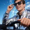 F70 AI Smart Glasses with Real-Time Translation, Touch Control, UV Protection