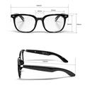 F70 AI Smart Glasses with Real-Time Translation, Touch Control, UV Protection - Black / Grey