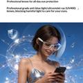 F70 AI Smart Glasses with Real-Time Translation, Touch Control, UV Protection - Transparent / Anti Blue-Ray