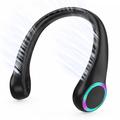 F8 Bladeless Neck Fan with Ambient Light - 4000mAh Battery, 3 Speeds & USB-C Charging
