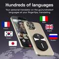 F8pro AI Magnetic Bluetooth Translator with 138 Languages - Black