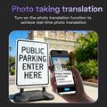 F8pro AI Magnetic Bluetooth Translator with 138 Languages - Black