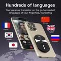 F8pro AI Magnetic Bluetooth Translator with 138 Languages - Black
