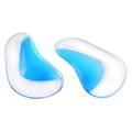 Fasciitis Insoles with Silicone Arch Support / X-O Leg Correction - L - Blue