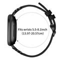 Fitbit Versa 3/Sense Elegant Leather Strap with Rhinestones - Black