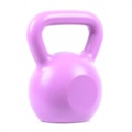 Fitness Solid Cast Iron Kettlebell - 5kg - Purple