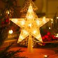 Five-Pointed Star RGB LED Light - Remote Control, USB Power - 18cm