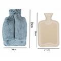 Fleece Foot Warmer Cover / 3L Hot Water Bottle - Dark Grey