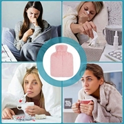 Fleece Foot Warmer Cover / 3L Hot Water Bottle - Pink