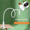 Flexible Gooseneck Clamp Mount for Security Camera, Baby Monitor - 110cm - White