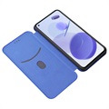Xiaomi Mi 11 Lite 5G Flip Case - Carbon Fiber - Blue