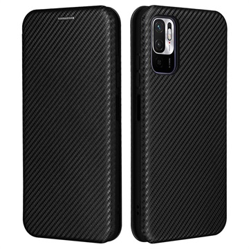 Xiaomi Redmi Note 10 5G Flip Case - Carbon Fiber - Black