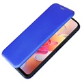 Xiaomi Redmi Note 10 5G Flip Case - Carbon Fiber - Blue
