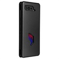 Asus ROG Phone 5 Flip Case - Carbon Fiber - Black