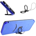 Asus ROG Phone 5 Flip Case - Carbon Fiber - Blue