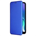 Motorola Moto G50 5G Flip Case - Carbon Fiber - Blue