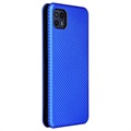 Motorola Moto G50 5G Flip Case - Carbon Fiber - Blue
