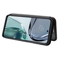 Motorola Moto G62 5G Flip Case - Carbon Fiber - Black