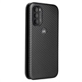 Motorola Moto G71 5G Flip Case - Carbon Fiber