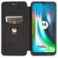 Motorola Moto G9 Play Flip Case - Carbon Fiber - Black
