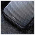 Motorola Moto G9 Play Flip Case - Carbon Fiber - Black