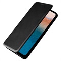 Nokia C21 Plus Flip Case - Carbon Fiber - Black