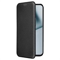 OnePlus 10 Pro Flip Case - Carbon Fiber - Black