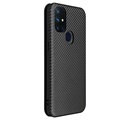 OnePlus Nord N10 5G Flip Case - Carbon Fiber - Black